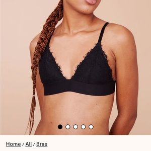 Black lace Pepper Bralette size small